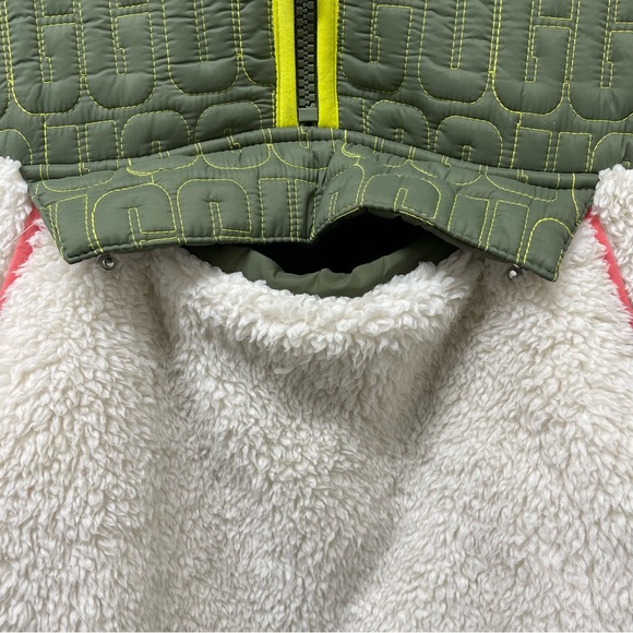 UGG Women's Iggy Sherpa Cozy Half Zip Pullover Jacket Size XS - Picture 4 of 7